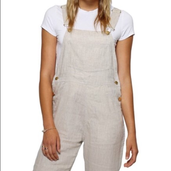 Second Skin Overalls Other - NWT Second Skin Overalls - Neutral Linen SIZE M